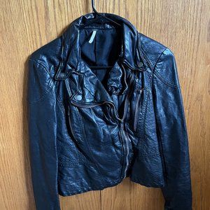 Free People Vegan Leather Jacket